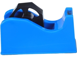 Dispensador de adesivo de plástico azul com tamanho ajustável e design Duplo antiderrapante, ideal para artesanato e