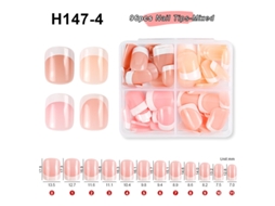 Lurelia Unhas Postiças Para Manicure Francesa 96 Pontas Ref. H147-4