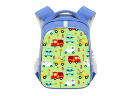 Laxiscreed Mochila Escolar Infantil Com Design De Caminhão E Escavadora, Confortável E Com Faixas Reflexivas