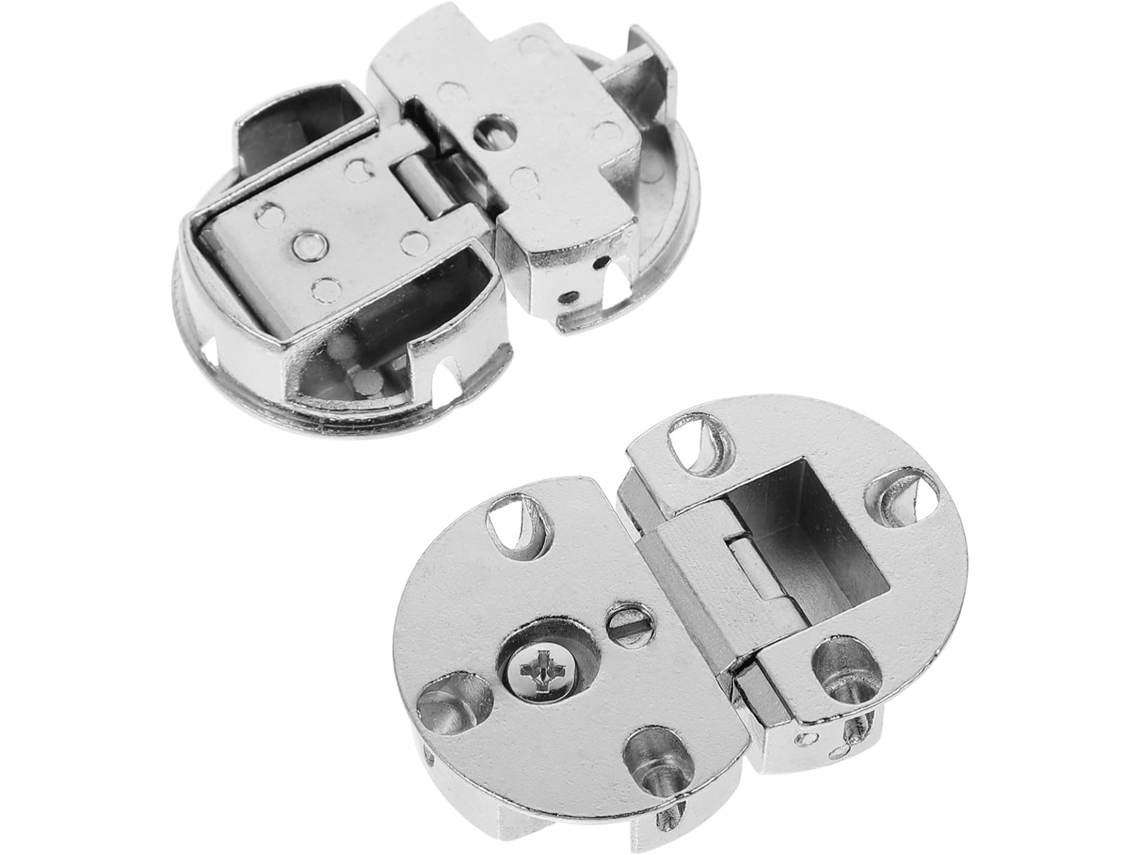 Conjunto De 4 Dobradiças Giratórias Reforçadas Em Liga Zinco Para