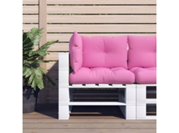 Vidaxl Almofadões P/ Móveis De Paletes 3 Pcs Tecido Oxford Rosa