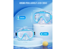 Equipamento de Piscina Máscara de Mergulho Transparente de Alta Definição ZMDECQNA