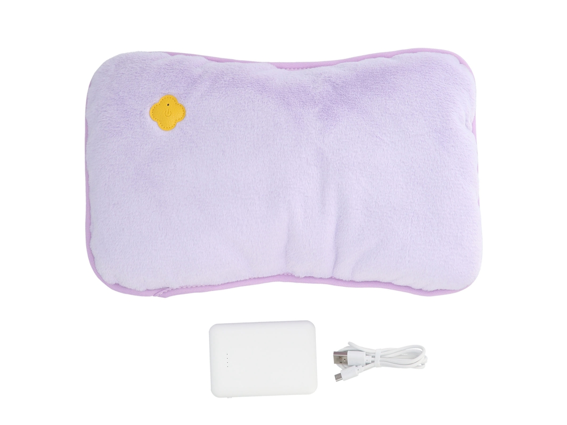 Aquecedor de Mãos Inteligente com Grafeno Recarregável Usb 3 Níveis de Temperatura para Casa Escritório Roxo | S/MARCA