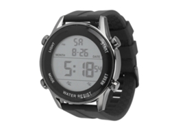 Business relógio Esportivo Digital Eletrônico Luminoso À Prova D'água Tela Grande Pulseira de Silicone para Atividades Ao Ar Livre Preto
