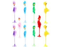 Canetas Decorativas Em Formato De Avestruz, Cor Aleatória, Pacote Com