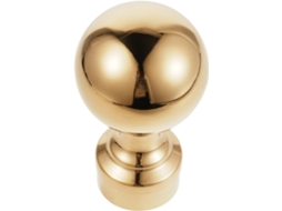 Ponteira Decorativa Kichouse para Mastro de Bandeira com Bola Dourada Às Intempéries, em Aço Inoxidável, Elegante para CHABERLU