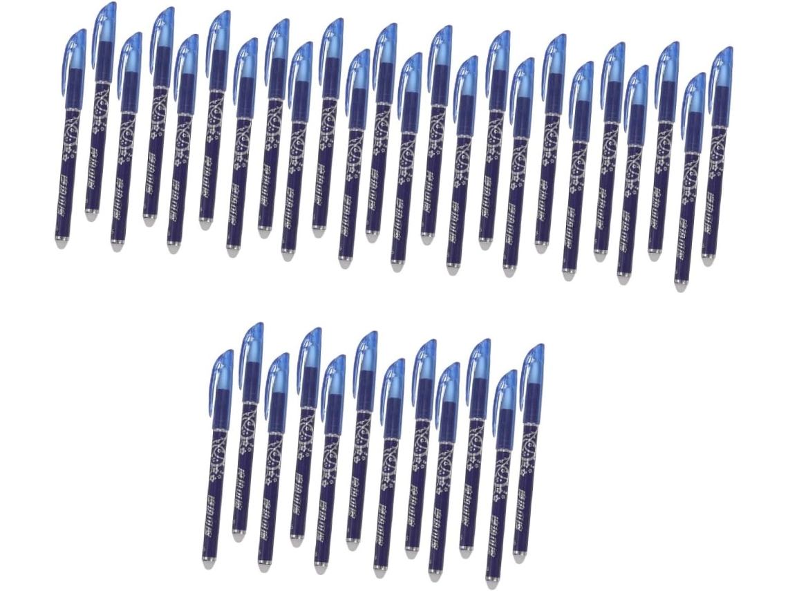Conjunto De 36 Canetas Esferográficas Apagáveis Jojofuny, Azuis, Em