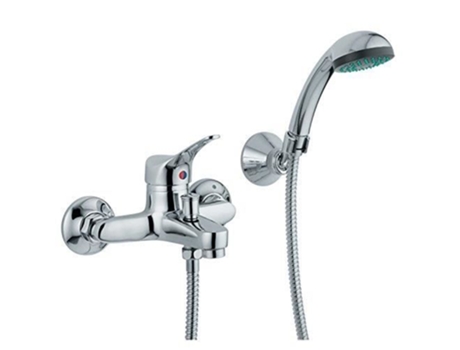 Misturador Monocomando para Banheira de Exterior AMBROSIANA Cromo Latão Cinza