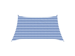 Vidaxl Vela De Sombra 3 / 4 X 2 M Hdpe Retangular Azul E Branco