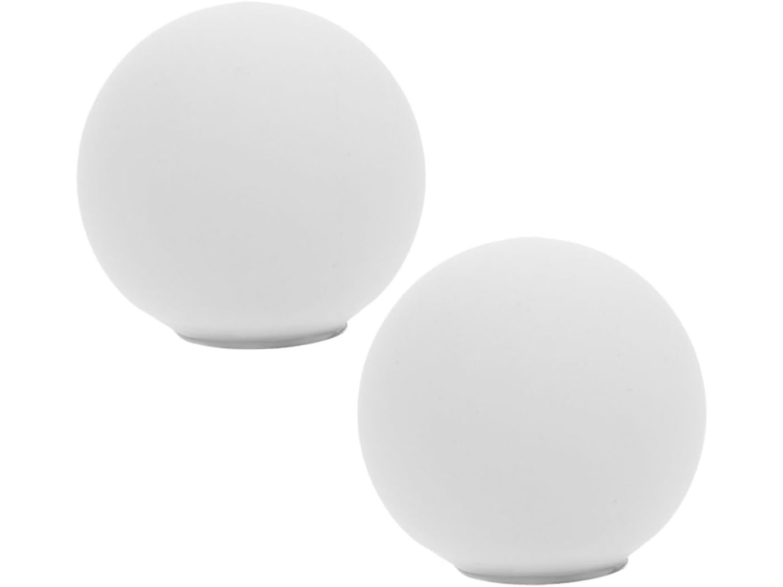 Conjunto De 2 Abajures Globo Modernos Com Formato Esférico Para Luminária De Parede/pendente Luz B Gokoco