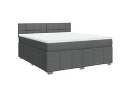 Box Spring Bed, Box Spring Beds Vidaxl Cinzeto Tecido (180  X  200  Cm)