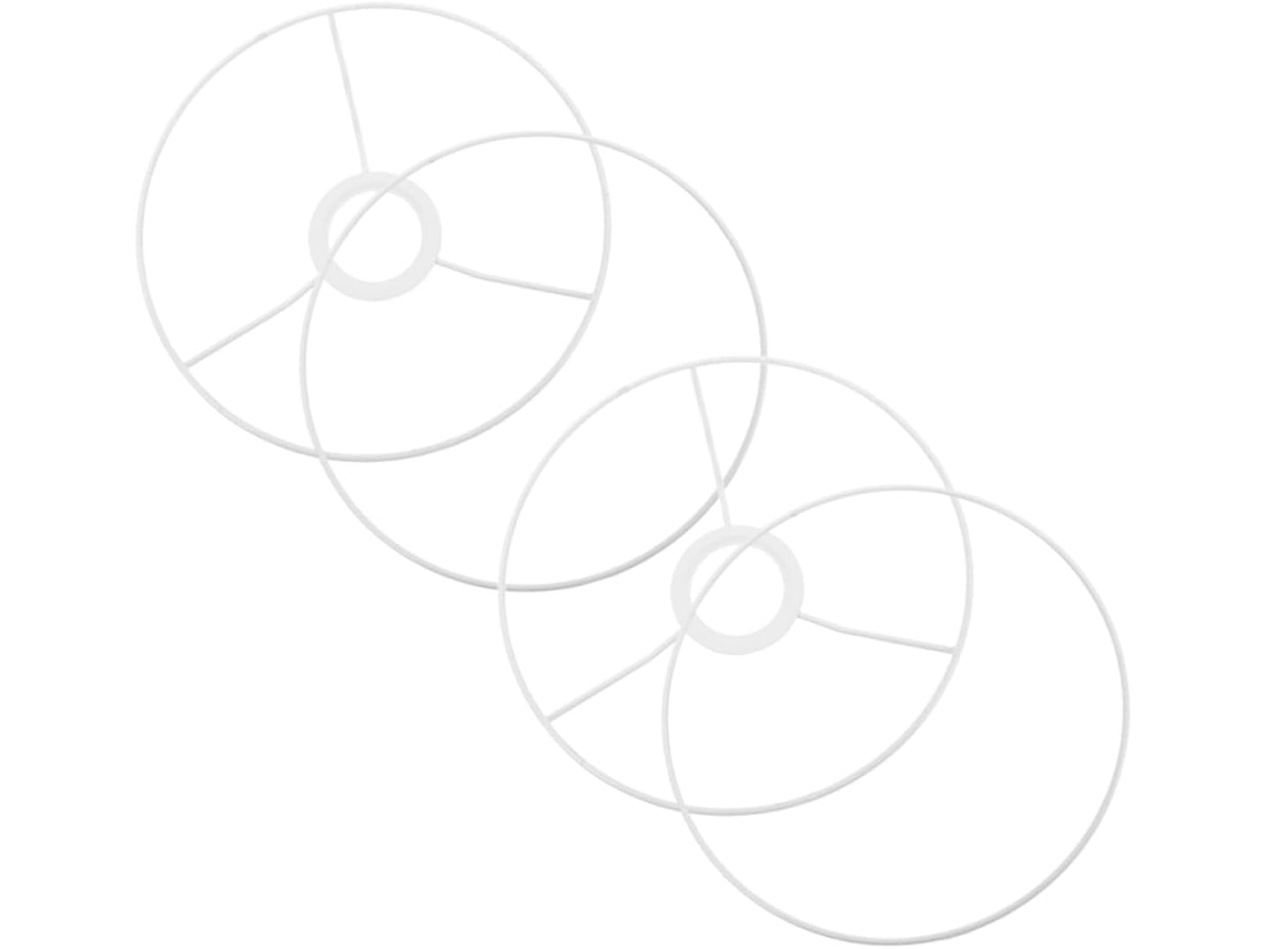 Conjunto De 2 Aros De Ferro Para Abajures Com Soquete E27, Práticos E Seguros.