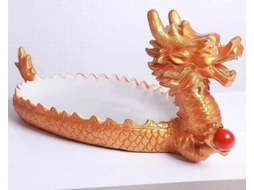 Bandeja Para Servir Sushi Em Formato De Barco Com Requintado Design De Dragão, Ideal Para Sashimi, Frutos Do Mar E Para Exposição Em Restaurantes. Cor