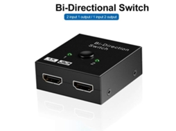 Divisor compatível com HDMI 4K, switch KVM bidirecional 1x2 2x1, 2 em 1 saída para PS4 TV Box 3 2e9f81a