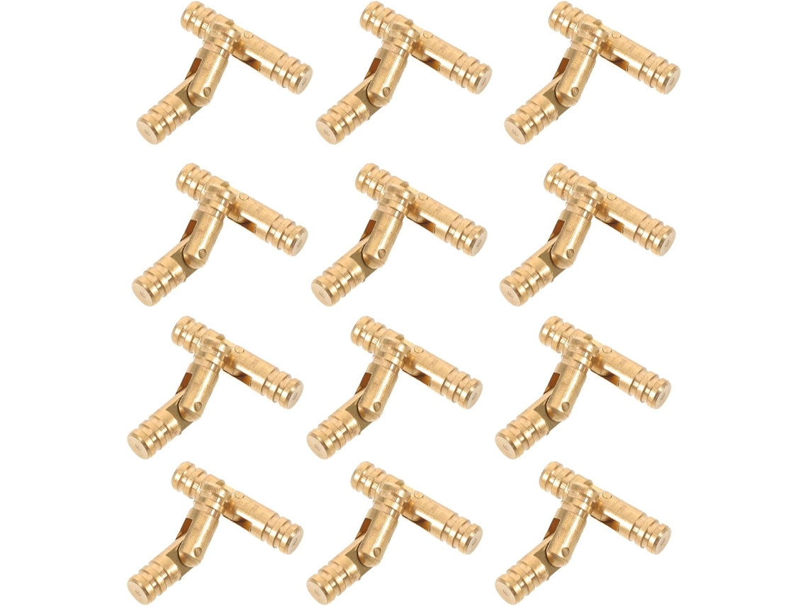 Dobradiças Cilíndricas Ocultas De Cobre Kisangel, 30 Peças, 5x22mm, Dobradiças Invisíveis Para Caixas De Joias Madeira