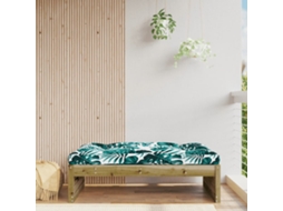 Vidaxl Apoio De Pés Para Jardim 120x80 Cm Pinho Impregnado