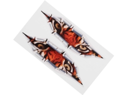 Adesivos 3D para carro, Laranja Tiger, PVC, autoadesivos, para exterior.