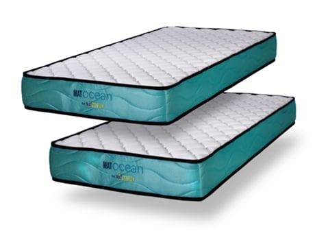 Colchão Viscoelástico Colchões Matocean Altura Alta MATNATURE Lã Branco (90x190)