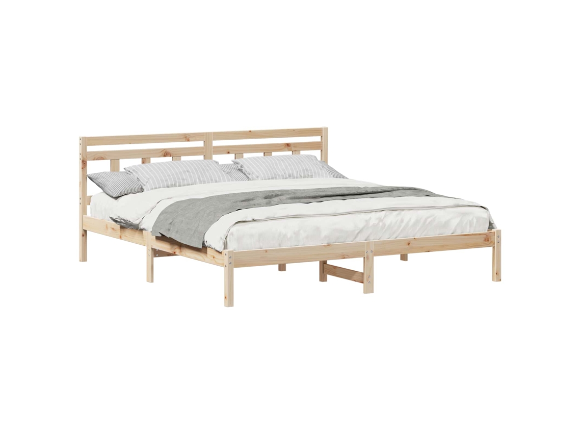 Estrutura da Cama Castanho 200 X 200 Cm MAISON EXCLUSIVE