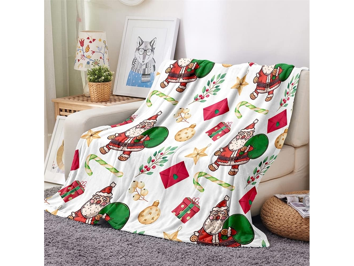 Manta de Flanela Fansu Estampa 3d Macia e Felpuda Ideal para o Inverno Perfeita Cama Ou Sofá Adequada Adultos