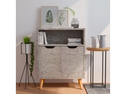 Aparador 60x30x72 cm Derivados de Madera Cemento Gris