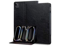 Capa de couro inteligente Webake para tablet com fivela de gato