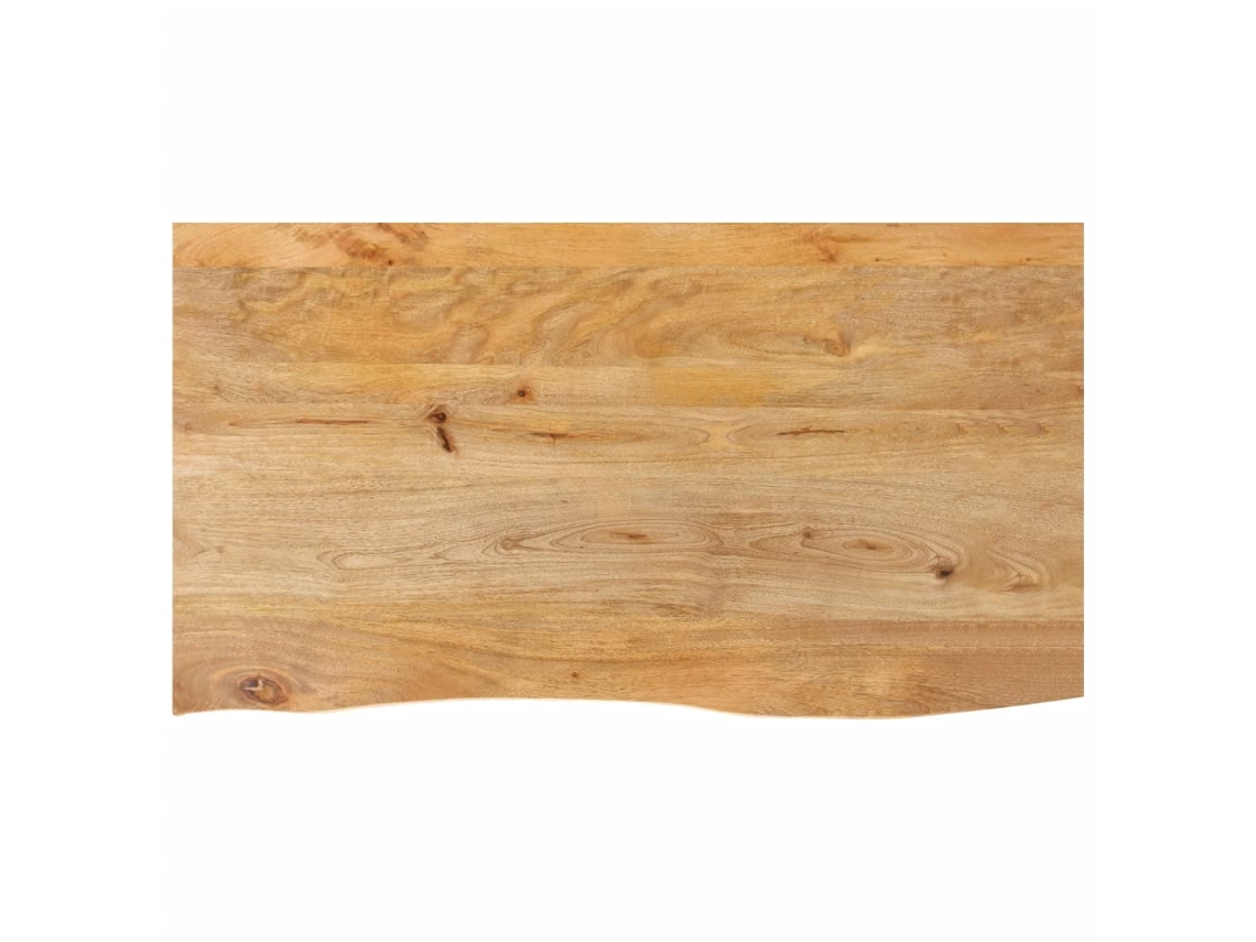 Vidaxl Tampo De Mesa C/ Borda Viva 100x60x2,5 Cm Mangueira Maciça