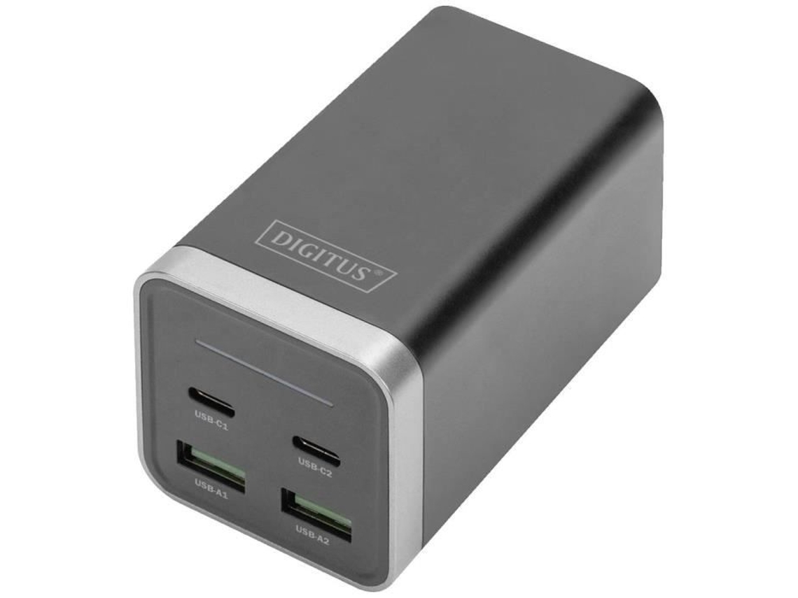 Carregador Usb Interno 4 Portas Gan Da-10180 para Tomada de Parede Corrente de Saída Máx. 3000 Ma 4 X Usb-A Usb- DIGITUS