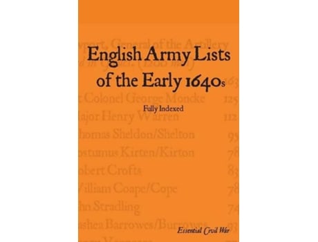 Livro English Army Lists of the Early 1640s de S F Jones (Inglês)