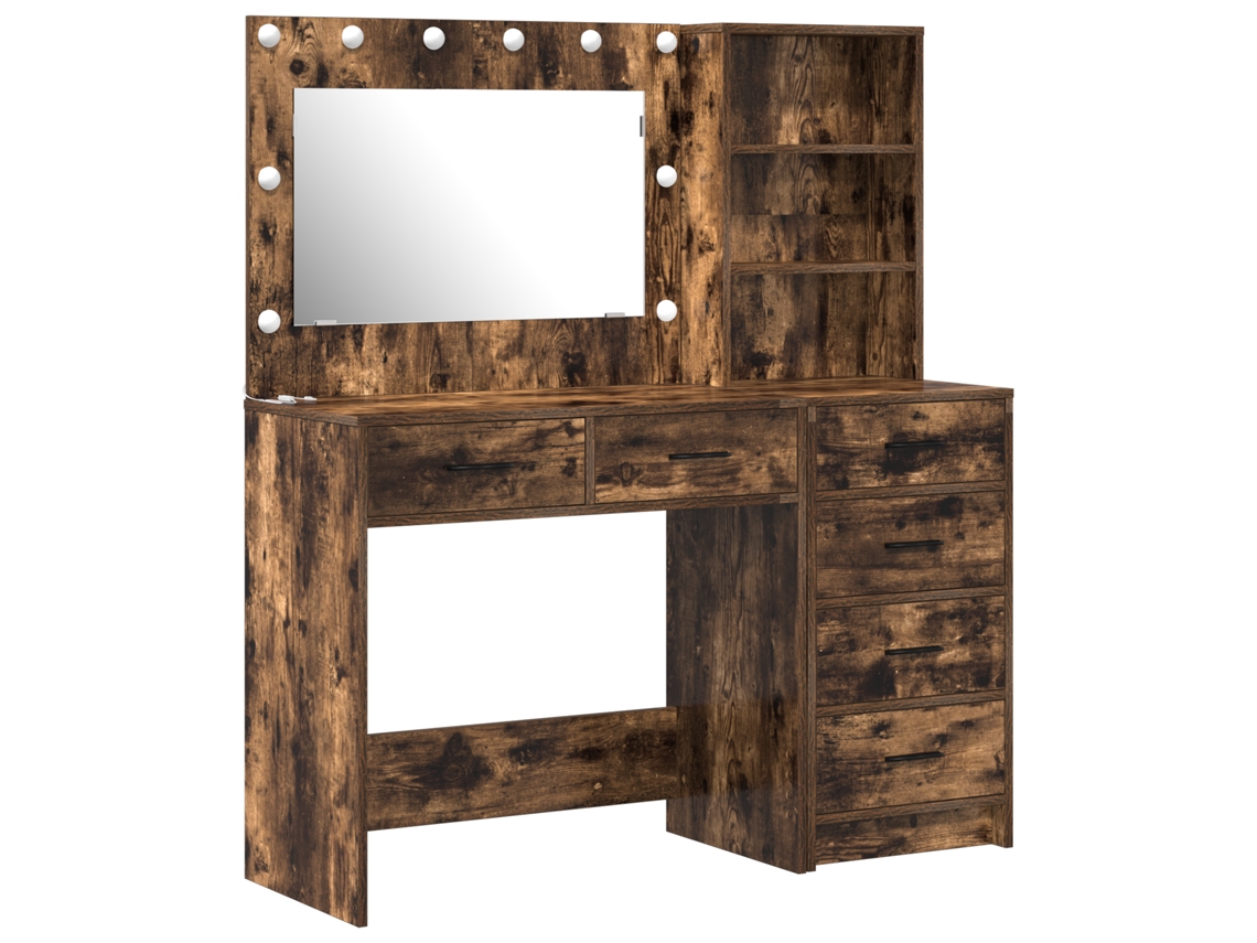Conjunto 2 Mesa De Vestir Vidaxl Castanho Derivados De Madeira (78.5 X 41 X 135 Cm)