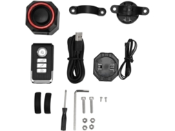 Luz De Advertência Traseira Para Bicicleta Com Controle Remoto E Alarme Antifurto, Liga/desliga Auto Gokoco