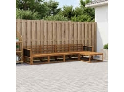 Vidaxl Conjunto De Sofás Para Exterior 5 Pcs Natural