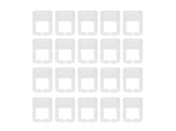 20 Peças Nivelador De Ladrilhos 1.5mm Base Sistema De Nivelamento Clips Separadores De Ladrilhos Cerâmicos