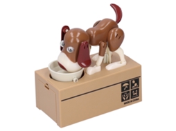 Caja De Ahorros Perrito Cute Animal Niños Monedero Perro Guardar Monedas Blanco Brown