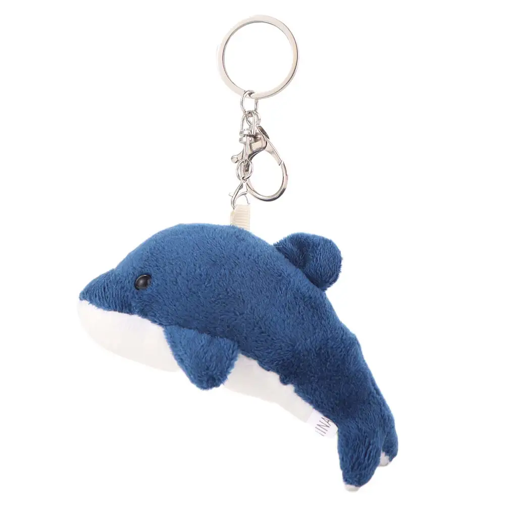 (azul Escuro) Chaveiro/pingente De Bolsa/mochila/brinquedo De Pelúcia Em Formato De Golfinho