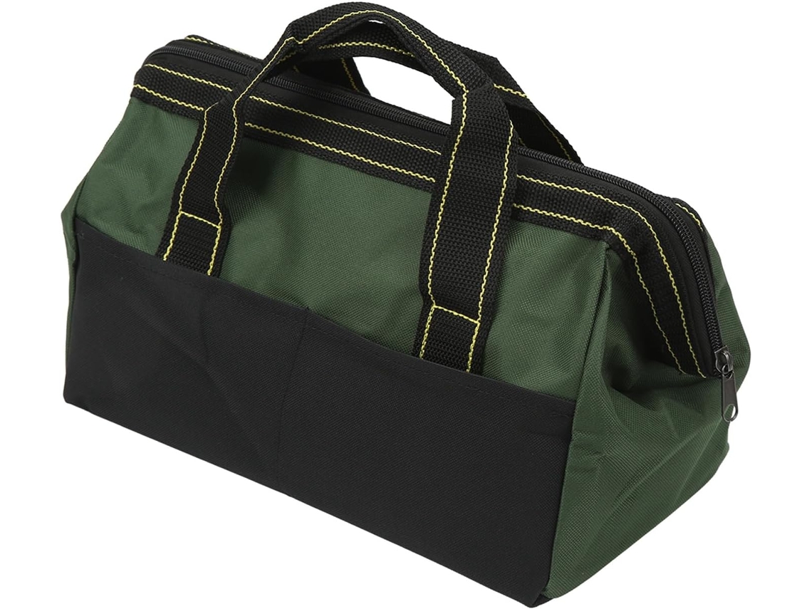 Bolsa para ferramentas Licaevey com 16 dobras, bolsa portátil resistente à água com abertura longa, verde.