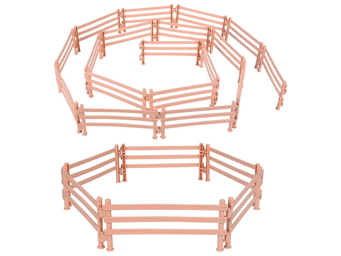 30pcs Cerca De Cavalo Em Miniatura Brinquedo Educativo De Fundo De Fazenda Acessórios Brincadeira Para Crianças