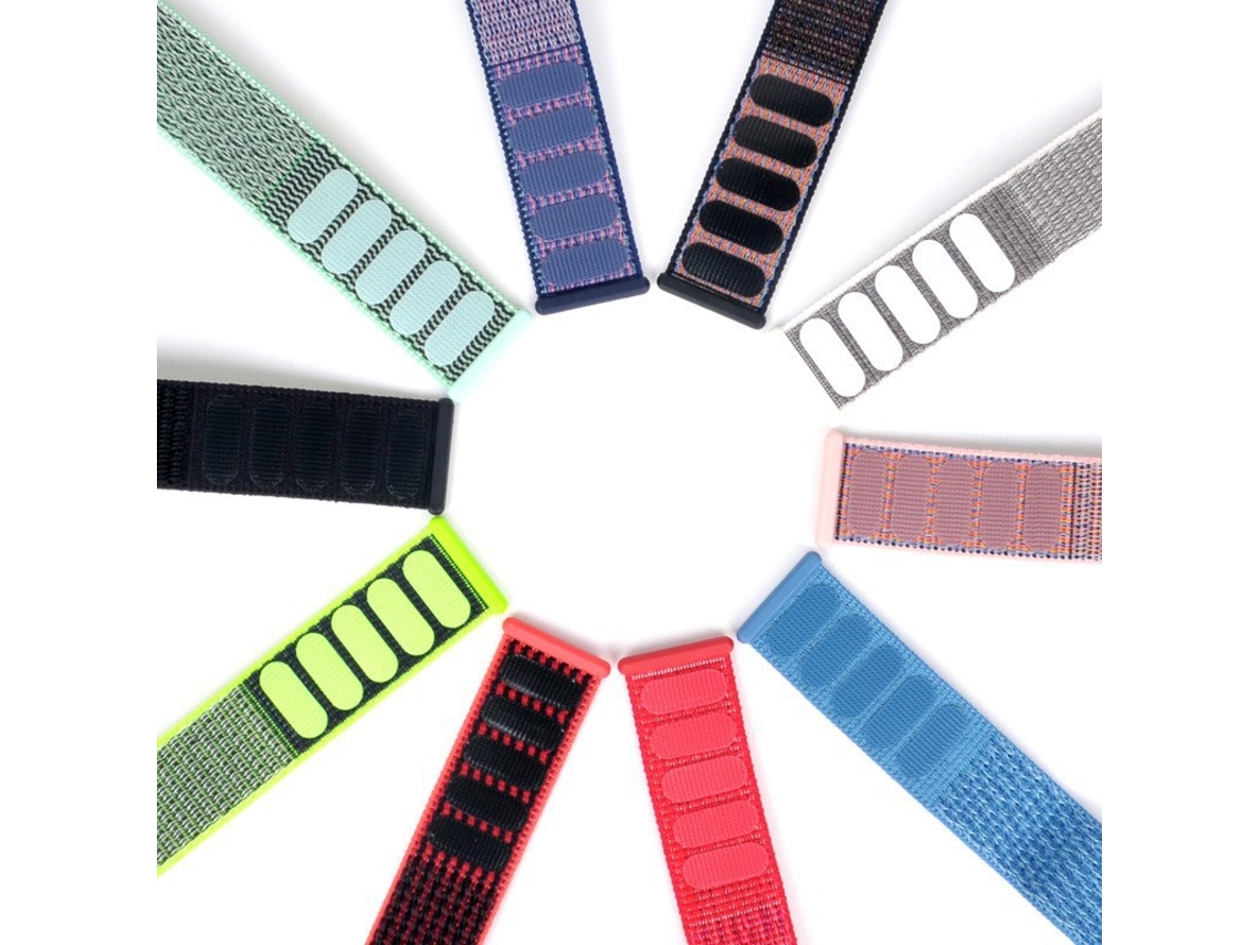 Pulseira de Nylon 23mm para Fitbit Versa 1 e Versa 2, Fecho Velcro Ajustável CHABERLU