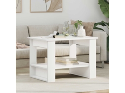 Vidaxl Mesa De Centro Branco 72 X 50 X 50 Cm Derivados De Madeira