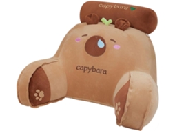 Almofada de Cama Leitura Capivara, Pelúcia Macia e Delicada para Sofá, Sala Estar, Carro, Descanso CHABERLU