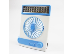 Ventoinha de Mesa Solar com Led para Camping, Piqueniques e Dormitórios LAXISCREED