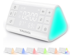 Máquina De Ruído Branco Com 35 Sons Relaxantes E 7 Luzes Noturnas