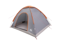 Conjunto 1 Barraca De Camping Vidaxl Cinzento Poliéster (275 X 215 X 125 Cm)