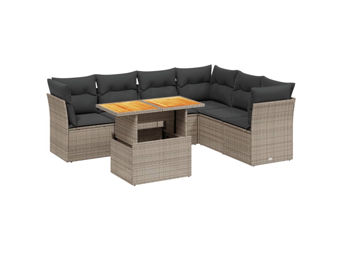 Garden Sofa Set, Garden Sofa Sets Vidaxl Cinzeto Rattan / Vime (n/a)