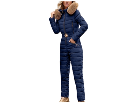 Macacão Ultrafina de Mulher GC-AOKEAO Poliéster Azul (2XL)