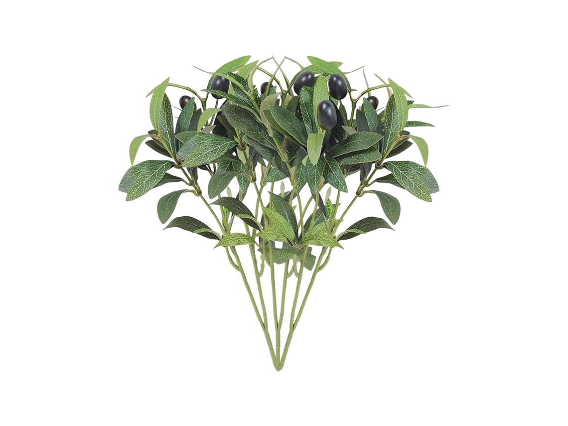 Laxiscreed Ramos De Oliveira Artificial Com Frutos Para Decoração De Casa E Fotografia, 4 Ramos