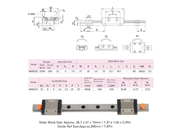 Laxiscreed Guia Linear Mgn12c Para Impressoras 3d E Cnc Com Deslizamento Compacto