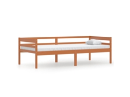 Estrutura De Cama Vidaxl Marrom Madeira (200x90x65 Cm)