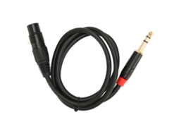 Cable de audio estéreo xlr hembra a trs 6,35 mm, 1 m, para mezclador de micrófono S/MARCA