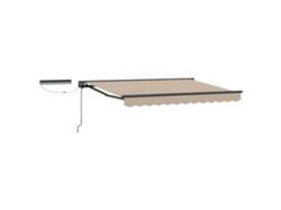 Conjunto 1 Toldo Retrátil Elétrico Vidaxl Antracite Alumínio (3 X 2,5 M)